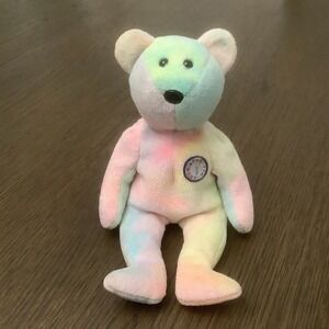 Beanie Babies Rare Retired Original‎ 1999 Birthday Bear "B.B. Bear" Colle…